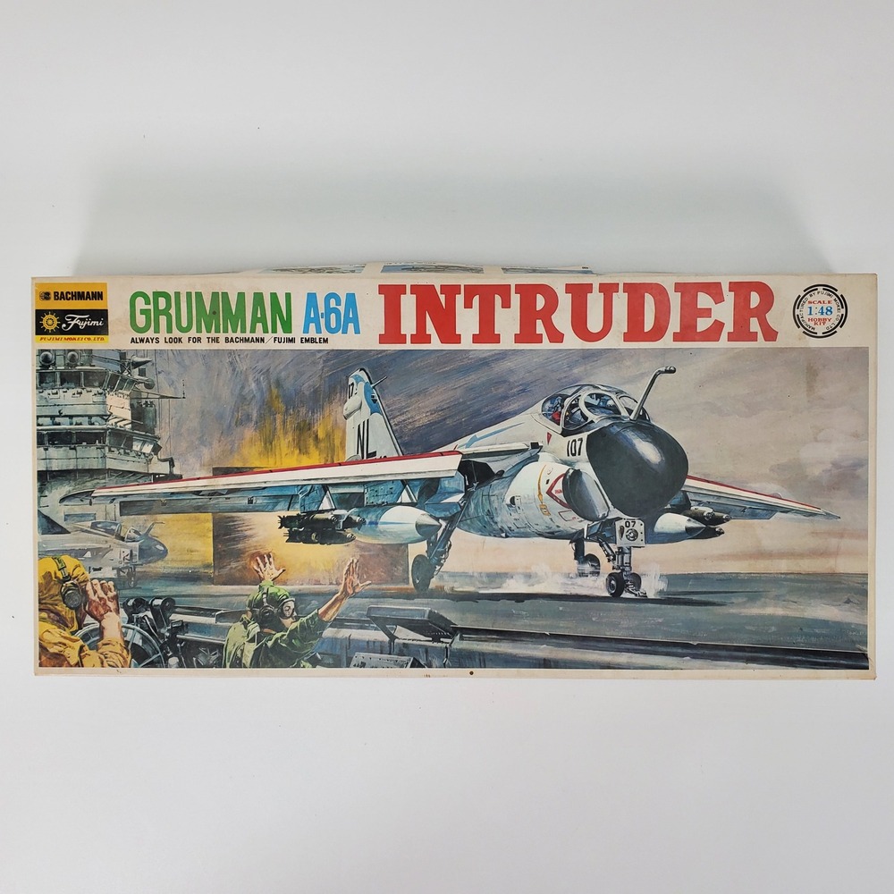Vintage‎ Bachmann Fujimi Grumman A-6A Intruder Model Kit 1:48 Scale 0777